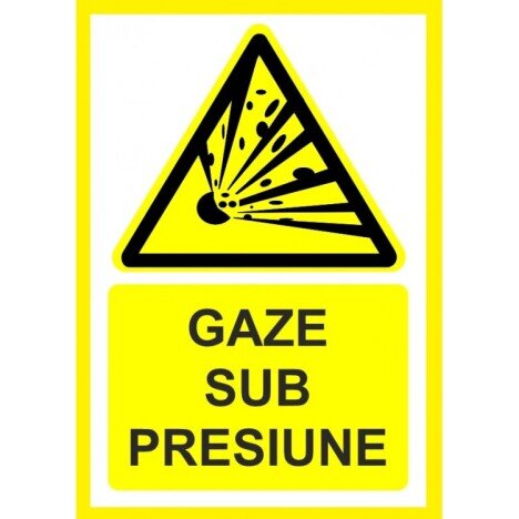 Placuta pentru gaze sub presiune